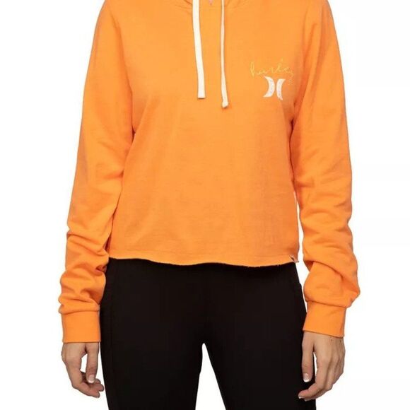 Hurley Juniors' Luette Cut Off Hoodie - Picture 2 of 3